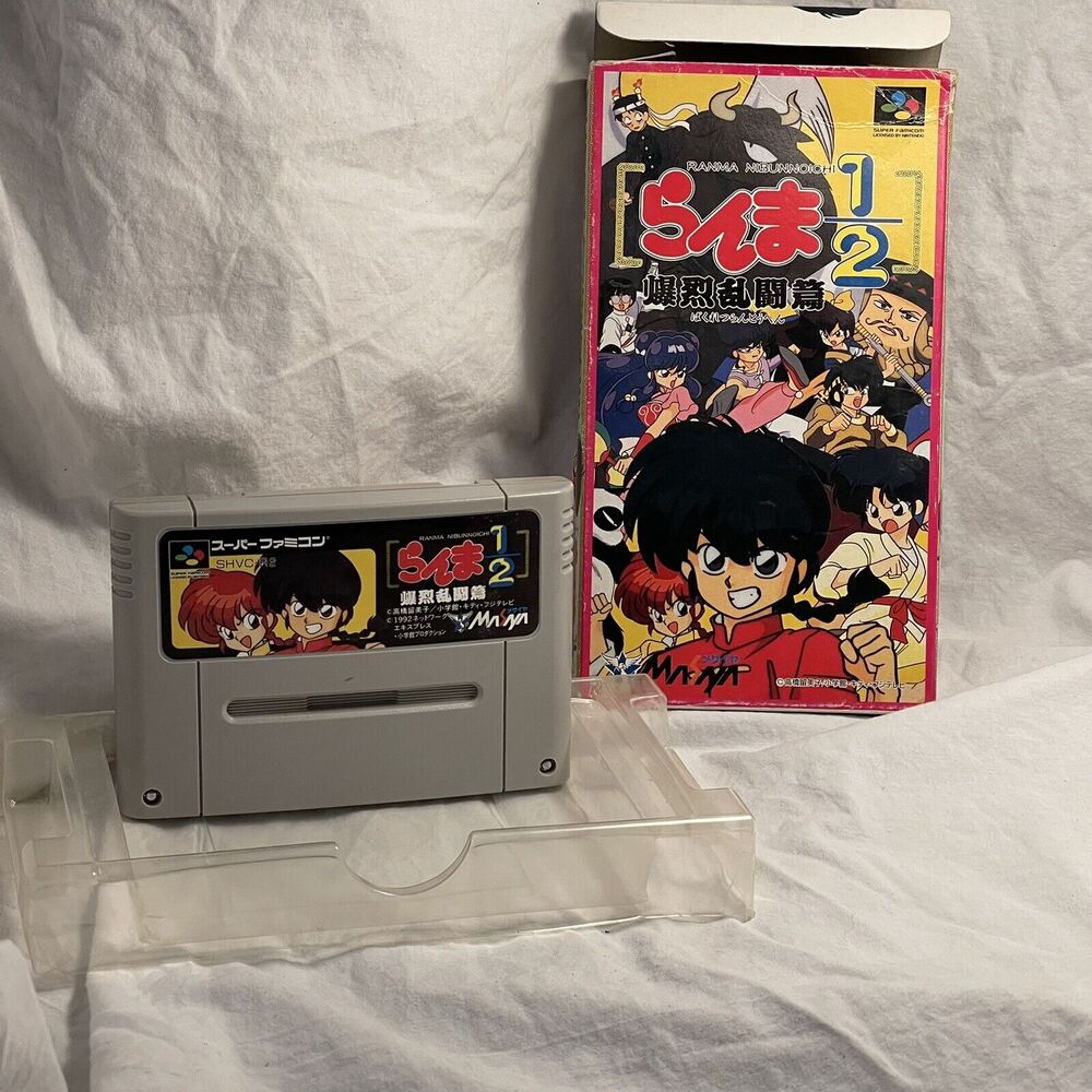 Ranma 1/2 Bakuretsu Rantouhen Super Famicom Japanese Import J US Seller